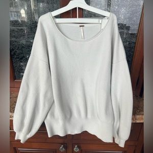 Free People boatneck knit sweater